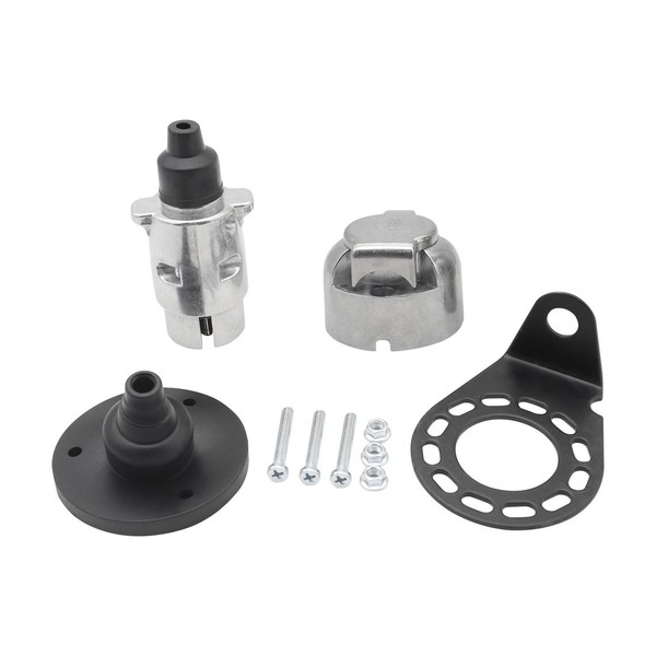 7-Poliger AnhäNgerstecker, 12-V-Wohnmobilsteckdosen Mit Halterung FüR AnhäN3640-image