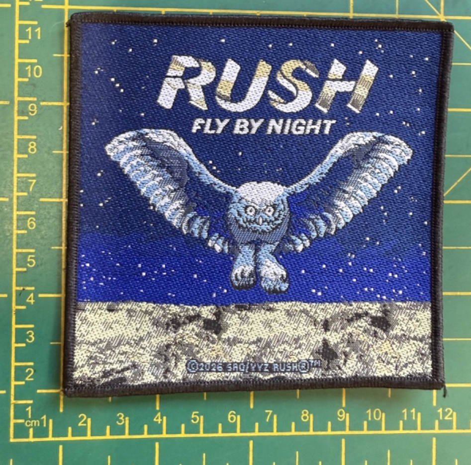Rush Fly By Night Album Cover Woven Sew On Patch Officially Licensed