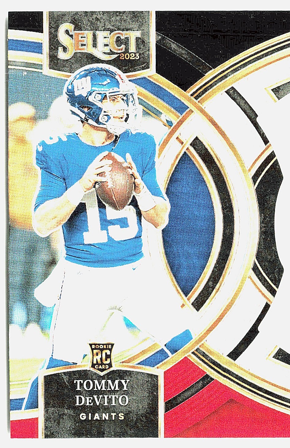 2023 Select Black and Red Prizms Die Cuts Tommy DeVito #102 - New York Giants