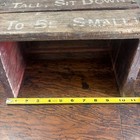 Primitive Vintage Child's Little Wooden Step Stool /Country Farmhouse/Handmade — photo 6