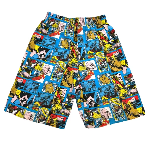 RARE! Vtg 1990s Marvel Comics X-Men Fun Stuff NY Elastic Shorts Boys Size 10/12