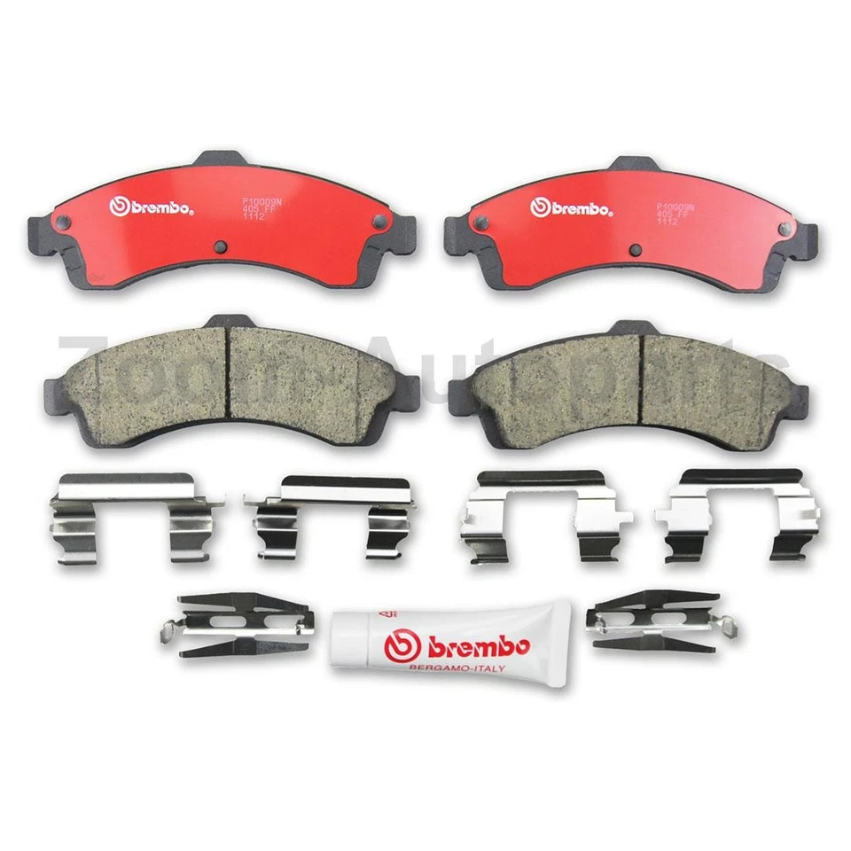 Kit de rotores de freno delanteros y pastillas de freno Brembo para Chevrolet Trailblazer 2002-2005 Foto 2 de 4