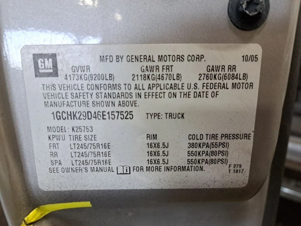 Manija de puerta lateral izquierda exterior 2006 Silverado camioneta/recogida 2500 Sku Foto 3 de 4