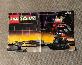 Vintage Lego 6889   Space Spyrius  Recon Robot 100% Complete w/Manual