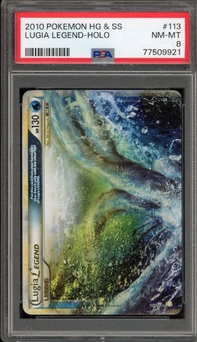 Pokemon Lugia Legend Top HeartGold & SoulSilver Holo Rare #113 PSA 8