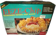 Microwave Potato Chip Maker Eeze-Chip New In Open Retail Box-As Seen On T.V.