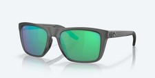 Costa Del Mar Mainsail Gray Crystal/Green Mirror 580G Polarized 55 mm Sunglasses