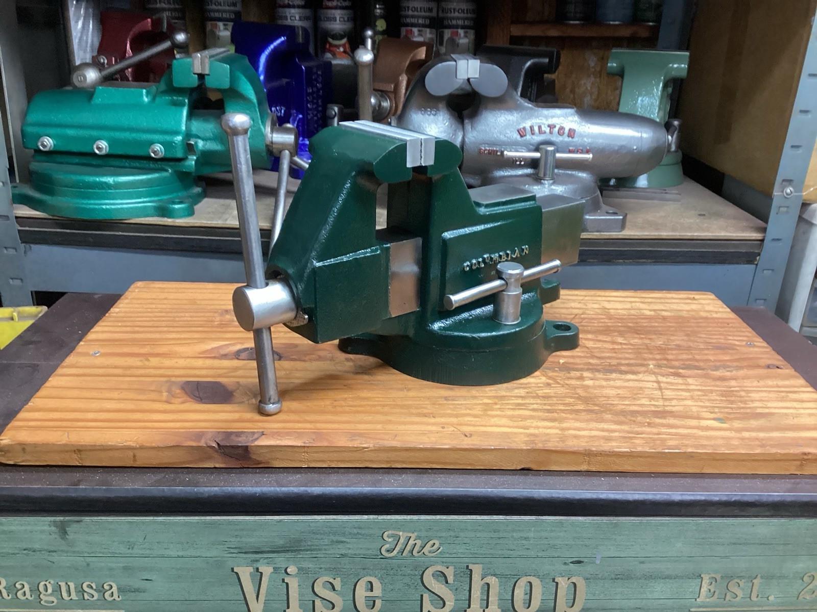 Restored Vintage  Columbian Professional Vise  3 In Jaws 26 LBS USA