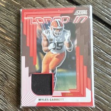 Panini 2025 Score Zoned In Myles Garrett Memorabilia Card Browns ZON-MGT