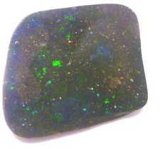 Black Louisiana Precious Opal Rub 16.6 carats Rare Opal Old Stock