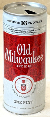 Vintage 1970 s Old Milwaukee-Genuine Draft-Longview, Texas-16 oz-Alum. Beer Can