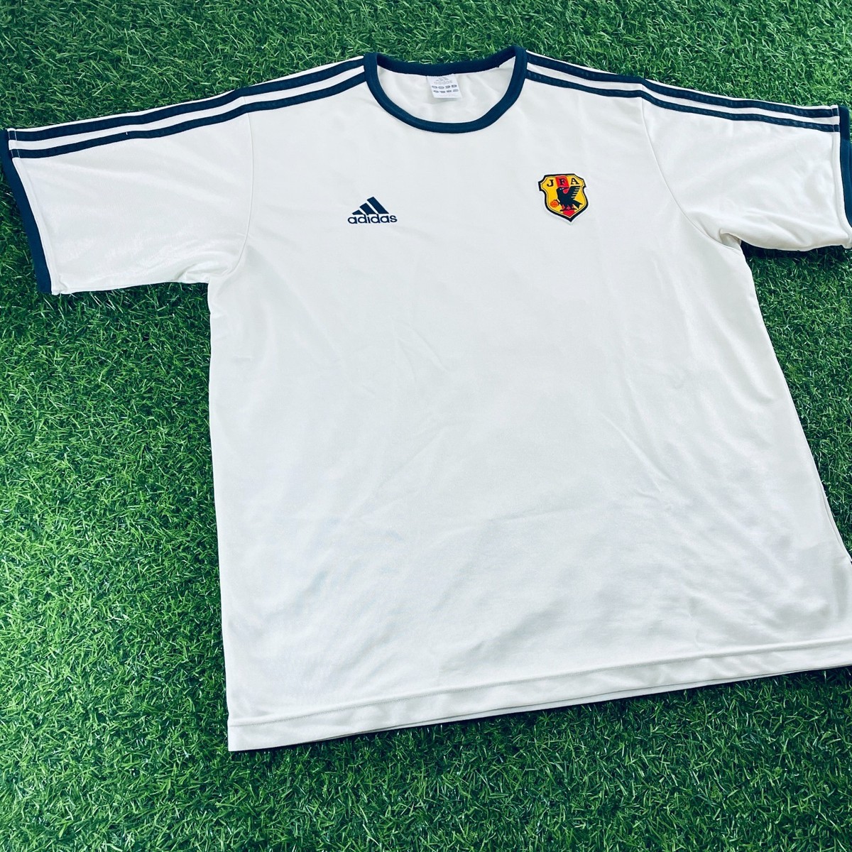 Japan 2004 Official Adidas Ringer T-Shirt - JPN 2XL / US XL - J