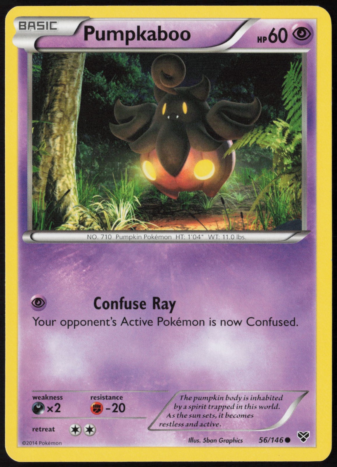 Pumpkaboo Normal 56/146 XY Base Set MP