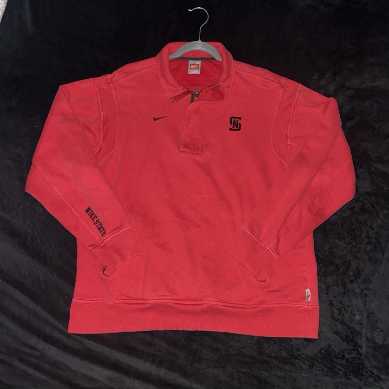 Vintage Red Nike State Quarter Zip Size Large