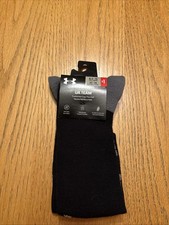 Under Armour UA TEAM Men s 8.5-13 Black Cushioned Over The Calf Sock NWT