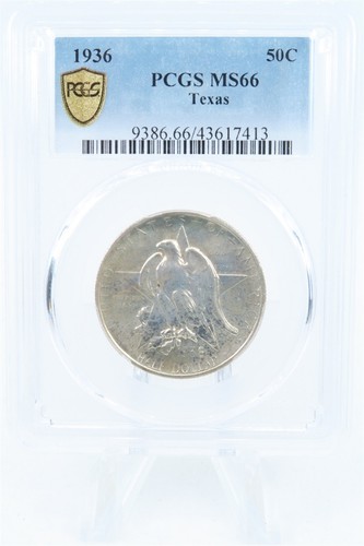 1936-P PCGS MS66 Texas Classic Commemorative Half Dollar 50C - Picture 1 of 2