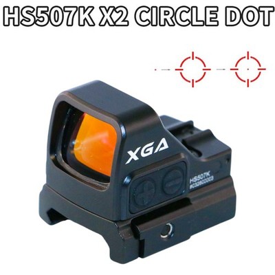 XGA HS507K X2 Multi Reticle Open Reflex Optical Red Dot Sight for RMSC Foot
