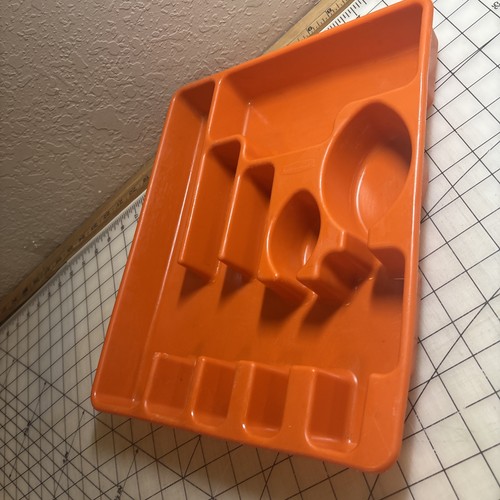 RUBBERMAID Arancione Argenteria Posate Porta Utensili Vassoio 2922 - Foto 16 di 16