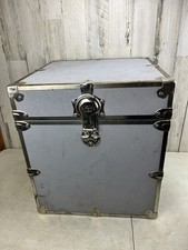Rhino Storage Trunk Case Cubic Cube Footlocker 18x18x20.5 Gray - Pre-Owned Good