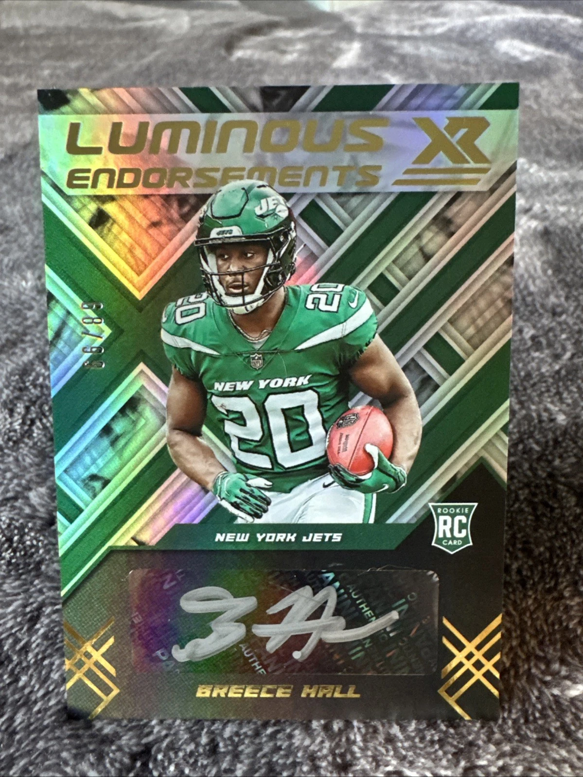 Breece Hall Panini XR Luminous Endorsements #LUMBH Base