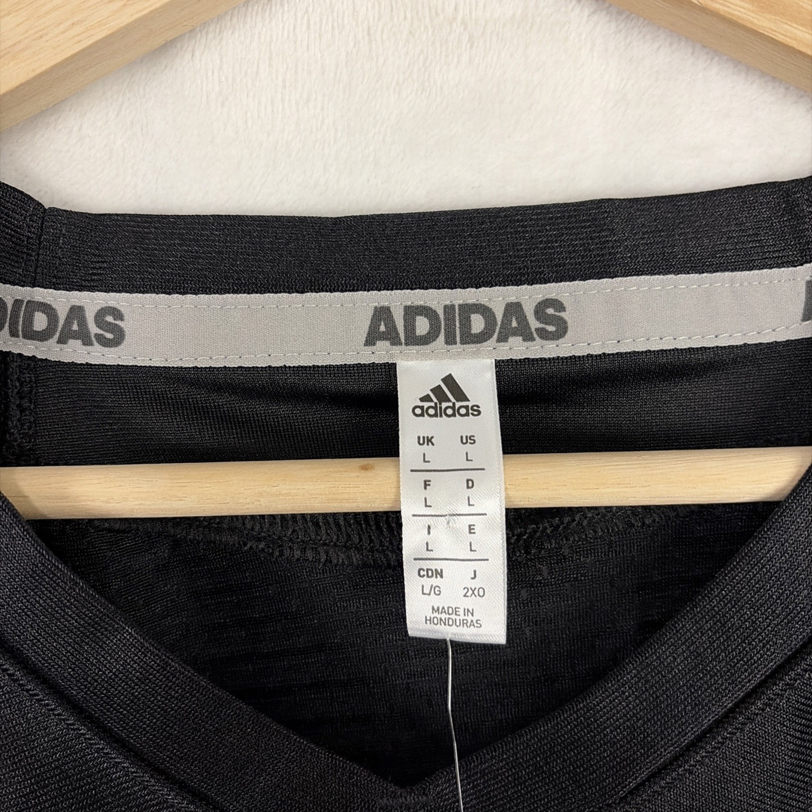 Adidas Men's Press Coverage 2.0 Football Jersey Black White Size Large NWT thumbnail 4