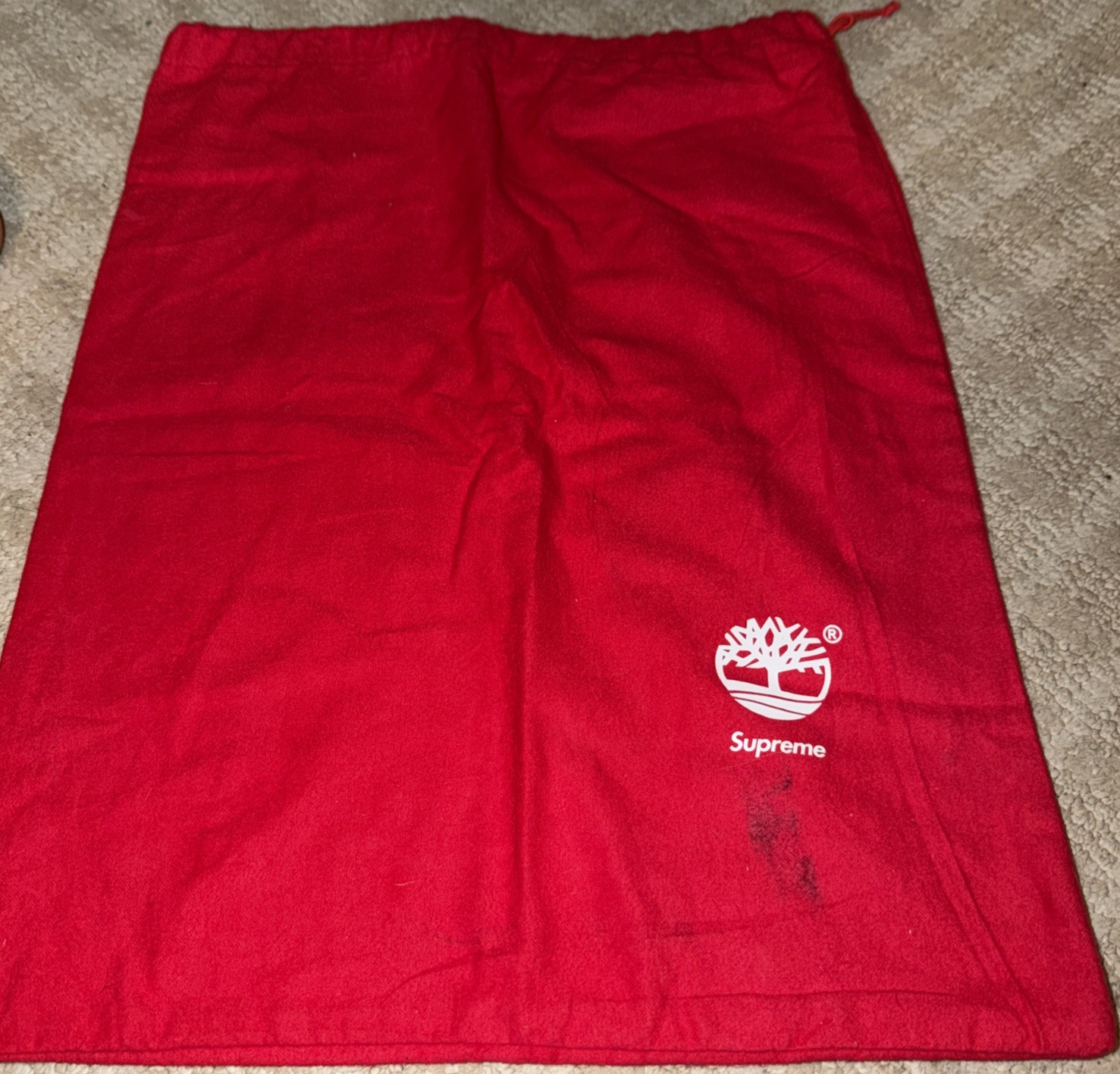 Supreme X Timberland Dust Bag Accessories Rare Red CDG Collab READ