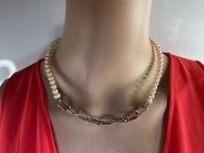 Pandora ME Treated Freshwater Cultured Pearl Necklace 17.5” 