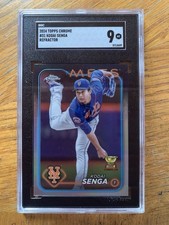 2024 topps chrome gold cup Kodai Senga #31 New York Mets SGC9
