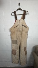 Vtg Key Imperial Duck Canvas Bib Overalls XL Patch Distressed Workwear Thrashed