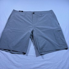 ONeill Mens Cargo Shorts Gray Size 40 Crossfire Stretch Quick Dry