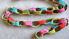 FreeShip 8 FT Primitive Handmade Cutter Quilt Garland - Country Folk Art Rustic