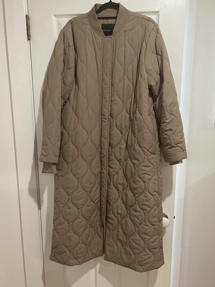 Decjuba quilted longline bomber coat sz 12 worn once 