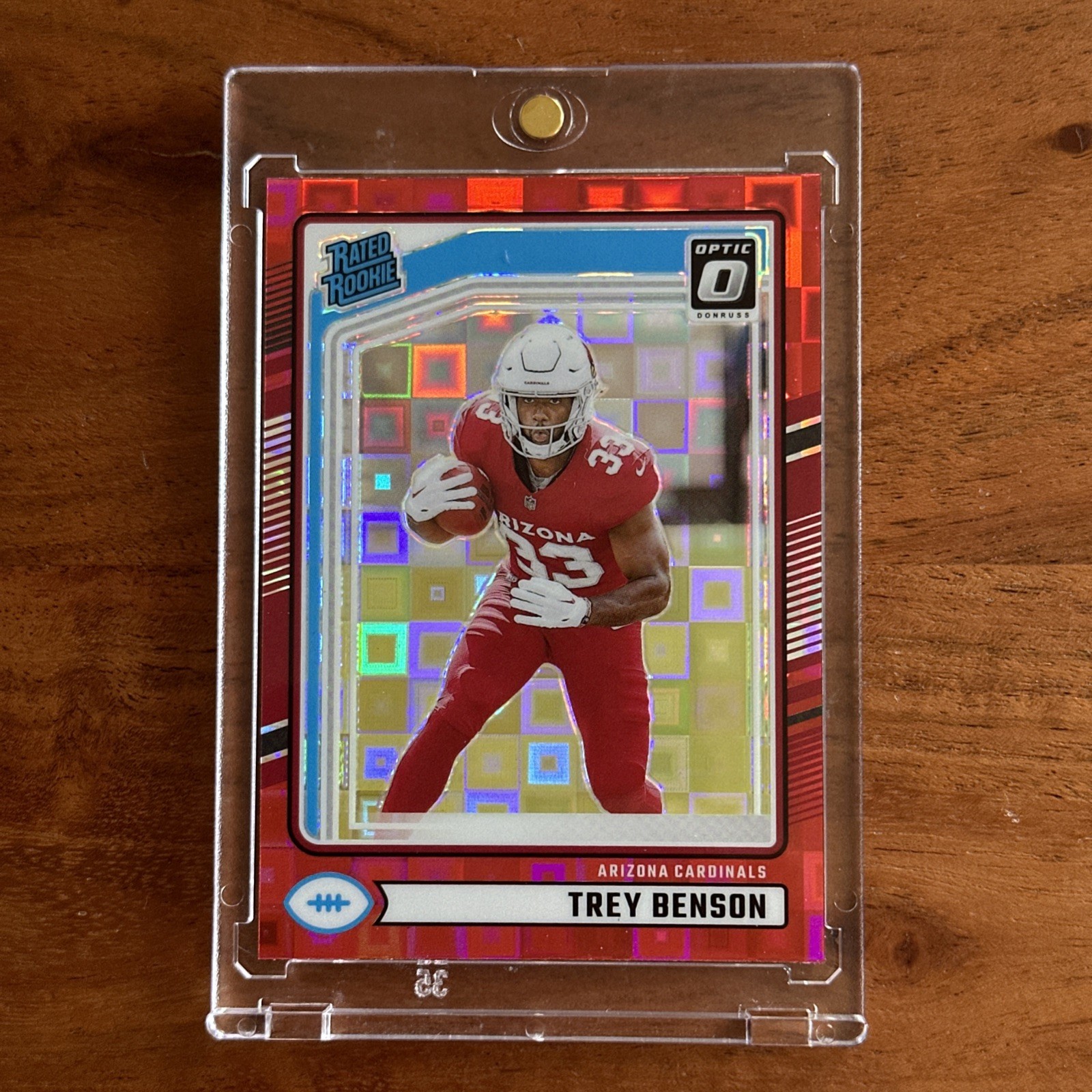 Trey Benson 2024 Donruss Optic Preview Red Pandora Color Match- Cardinals (RC)