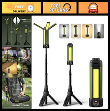 Rechargeable Camping Light with Tripod Stand - 500/1000/2000 Lumen Dimmable Work