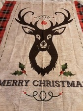 Fabric Merry Deer Panel 45 L X 35 1/2 W Multicolor