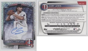 2025 Bowman Chrome Prospect HTA Choice Refractor /150 Cory Lewis #CPA-CLE Auto