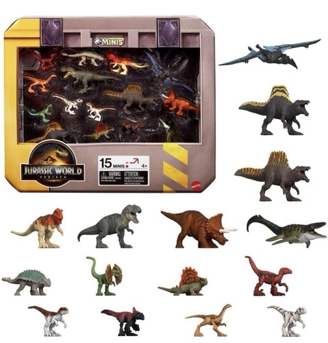 Mattel - Jurassic World: Renacimiento Mini Dinosaurio Paquete de 15 [Juguete Nuevo] Figura - Imagen 2 de 10