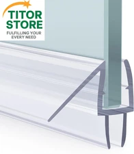 AmazerBath 3PCS Shower Door Bottom Seal for 1/4 Inch Glass - (15.75 Clear 