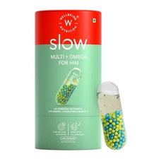 Wellbeing Nutrition Slow Multivitamin + Omega 3 - 60 Veg Capsules