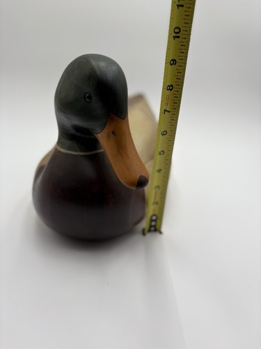 Ducks Unlimited Signed Robert Capriola Limited Edition Wooden XL Duck Decoy #975 - Bild 10 von 11