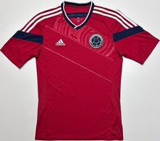Colombia 2014/2015 Away Red Adidas Shirt Jersey Football Soccer Size Small S