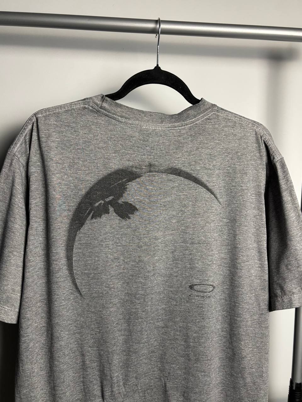 Vintage Oakley Software T-Shirt Gray Y2K 90s Graphic Tee Distressed Rare image 3