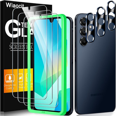 3 Pack Tempered Glass Screen Protector for Samsung Galaxy A16 5G with 3 Pack Cam