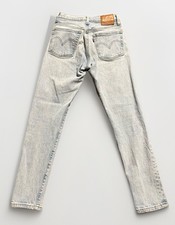 Levi's Premium 501S Womens Skinny Jeans 24W 28L Big E Button Fly Light Blue Wash