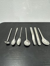 Alessi Inox Stainless Steel Spoons – Mixed Set of 7 – Italian Designer Cutlery