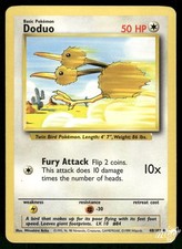 1995 doduo pokemon card value 1995, 96, 98 Pokemon Card **Doduo** - Base Set # 48/102 - Common