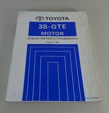 Workshop Manual Toyota 3S-GTE Motor Installed IN Celica 4WD Supplement By