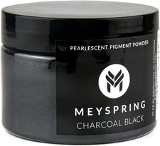 MEYSPRING Charcoal Black Mica Powder for Epoxy Resin - 50 