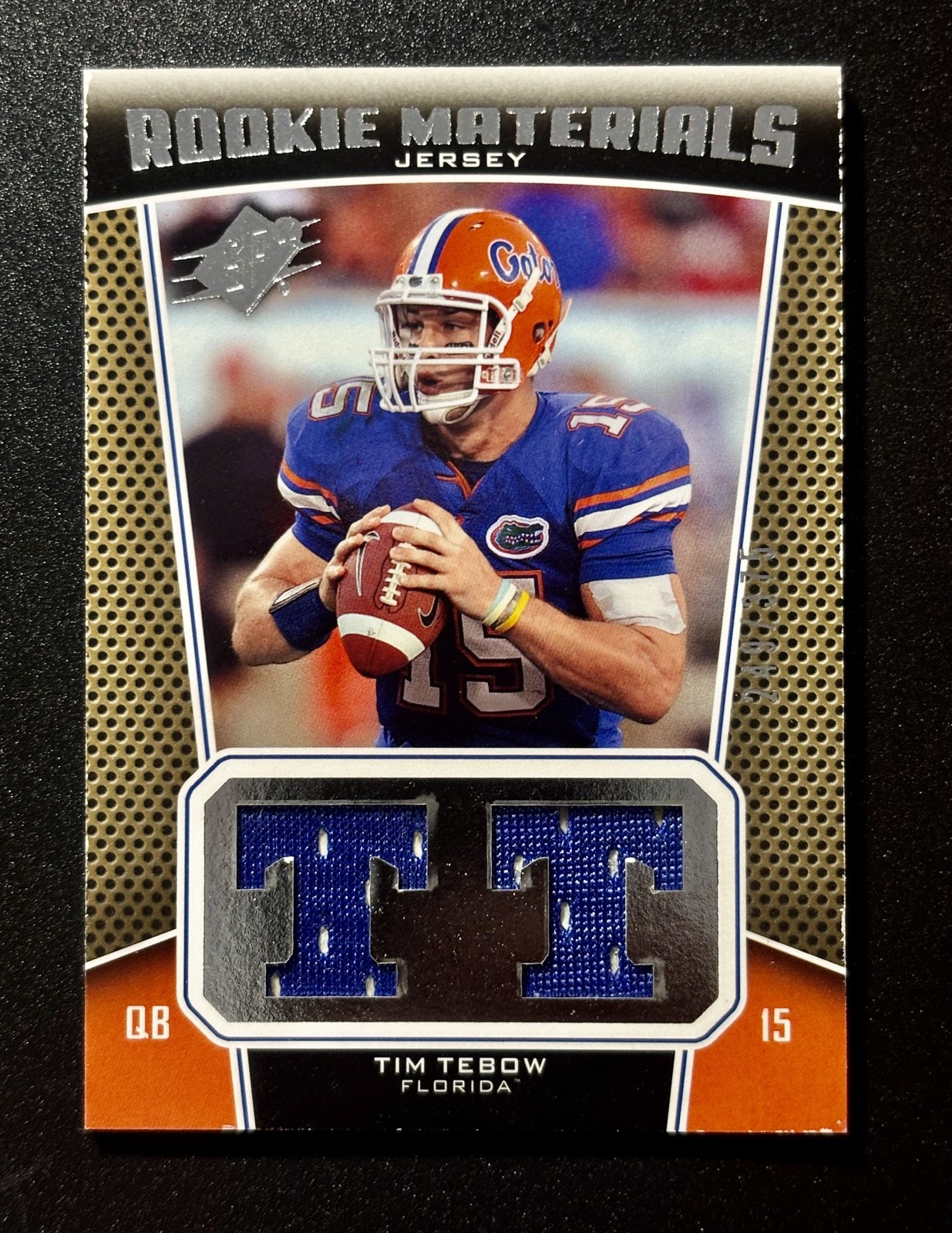 Tim Tebow SPx Rookie Materials #RMTT Base