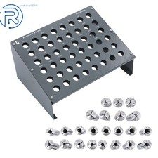 R8 Collet Set 1/16" to3/4" 23 Pcs for Bridgeport with R8 Collet Rack - 48 slot